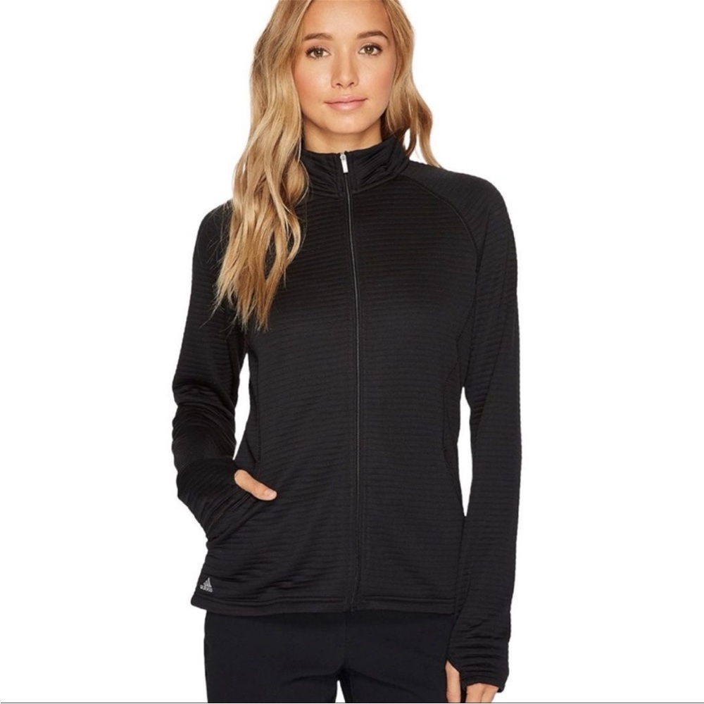 Adidas Golf Women's Black Essentials
Textured Jacket EUC.   Size XS